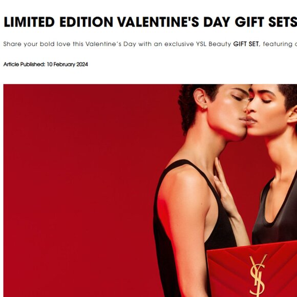 YSL Yves Saint Laurent Red Chevron Quilted Clutch Limited Edition - Picture 3 of 16